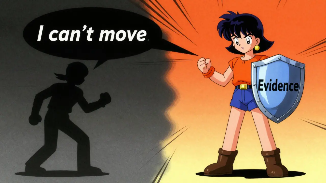 Split screen anime art showing negative vs positive thinking balance