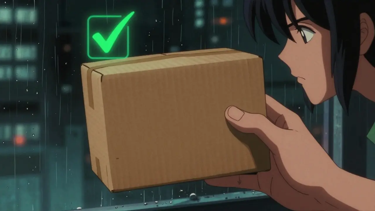 Discreet plain package delivery representing safe online prescription